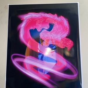 Black light poster gurl and dragon
